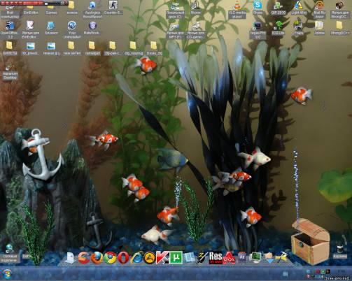 Анимированные обои - Живой аквариум на рабочем столе / Aquarium Desktop (2006) PC - 2