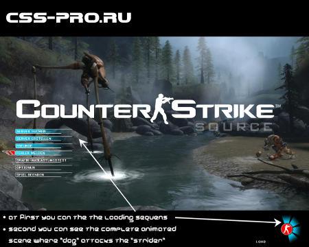 Фон меню hl2 для Counter-Strike Source