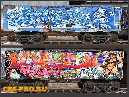 Еще больше граффити на поездах