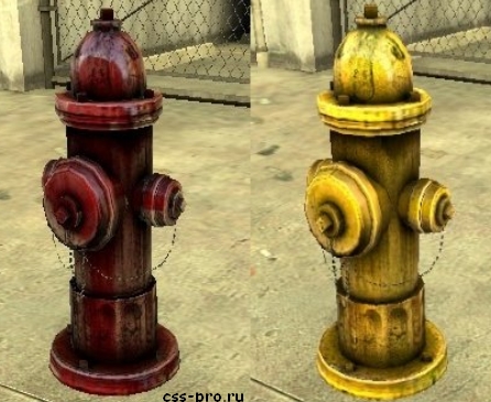 Red and Yellow Fire Hydrants