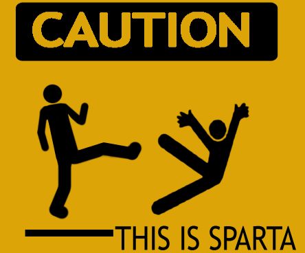 Спрей "Caution this is sparta"V1.0