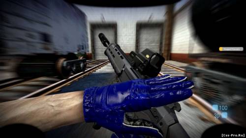 Tactical Blue Gloves. - 2