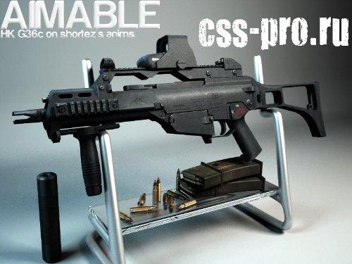 Скин (модель) aug (NEW Aimable HK G36c Anims/ w_models) для css