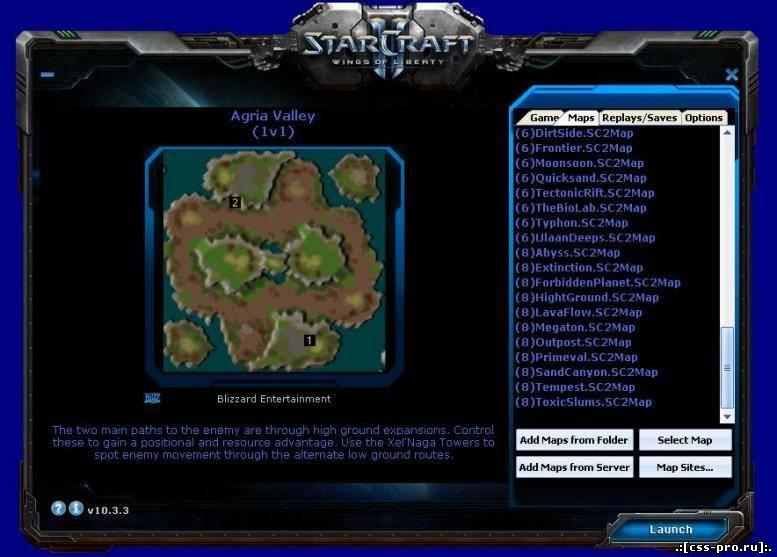 Starcraft карта сигналов