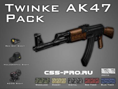 Скин(Модель) AK-47 Pack как в MW2 для CSS