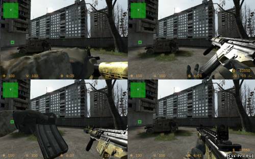 MW2 M4A1 Animations V2 + camouflages - 1