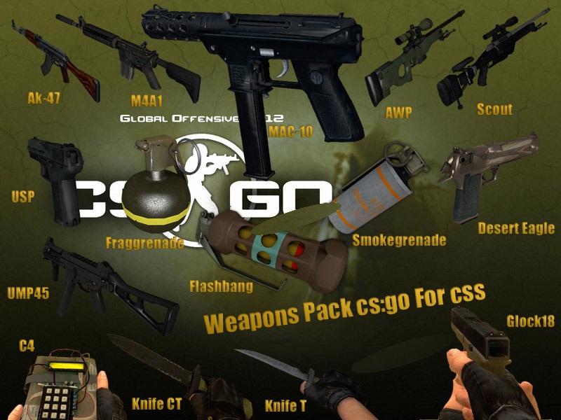 CSGO Weapons Pack + GUI