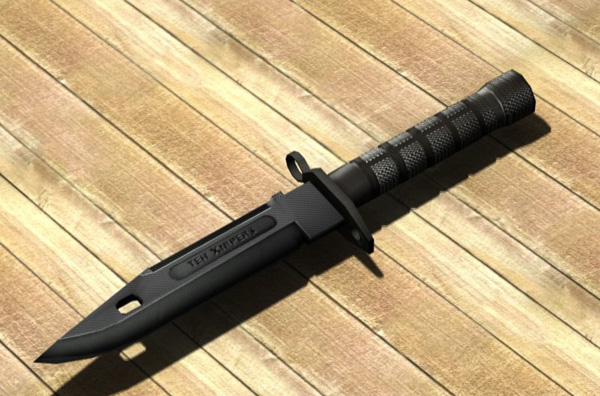 Military desert knife v2