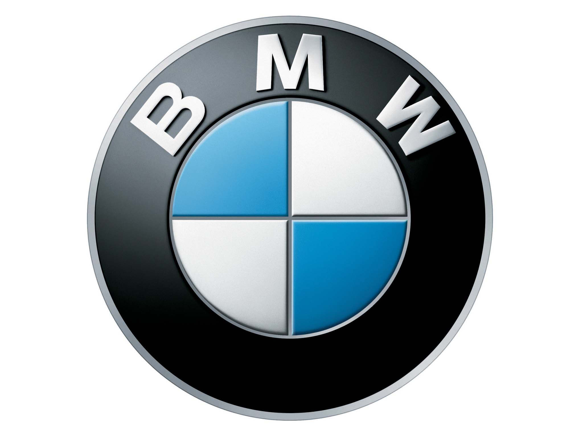 Деревянный логотип BMW