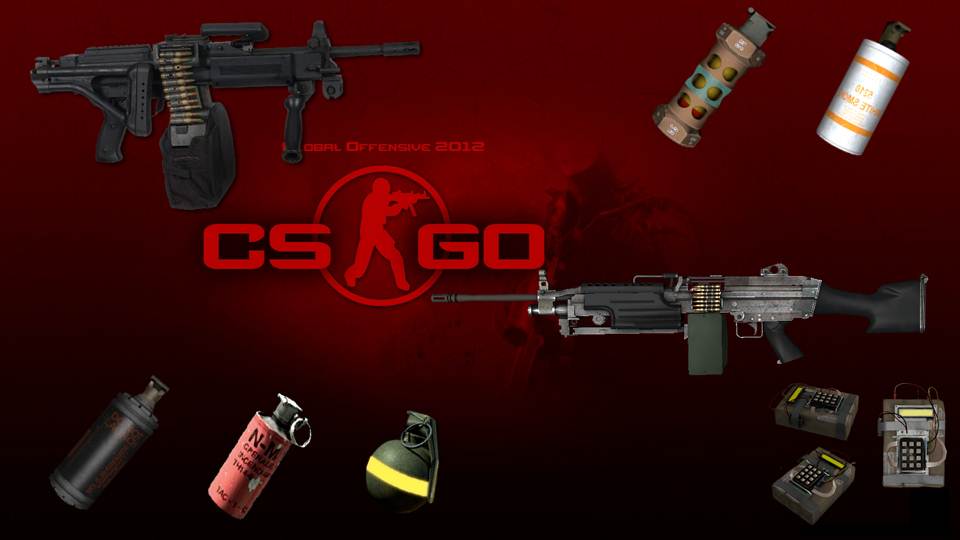 Machine gun & grenade + C4 CS-GO by Xplor3r.