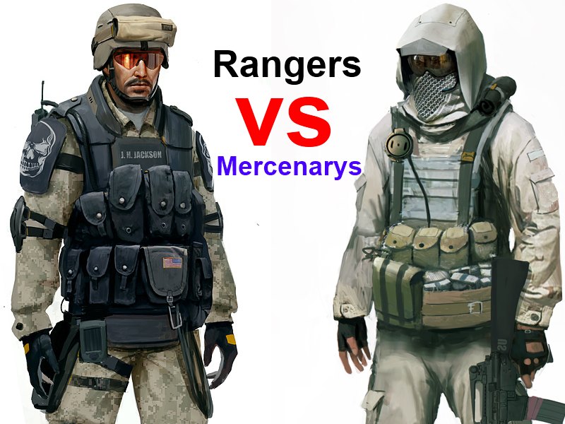 RANGERS vs Mercenarys.